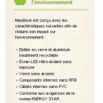 le MacBook face à l'environnement